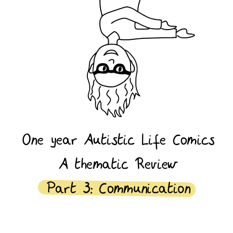 Sketchnote of Comics about communication as an autistic