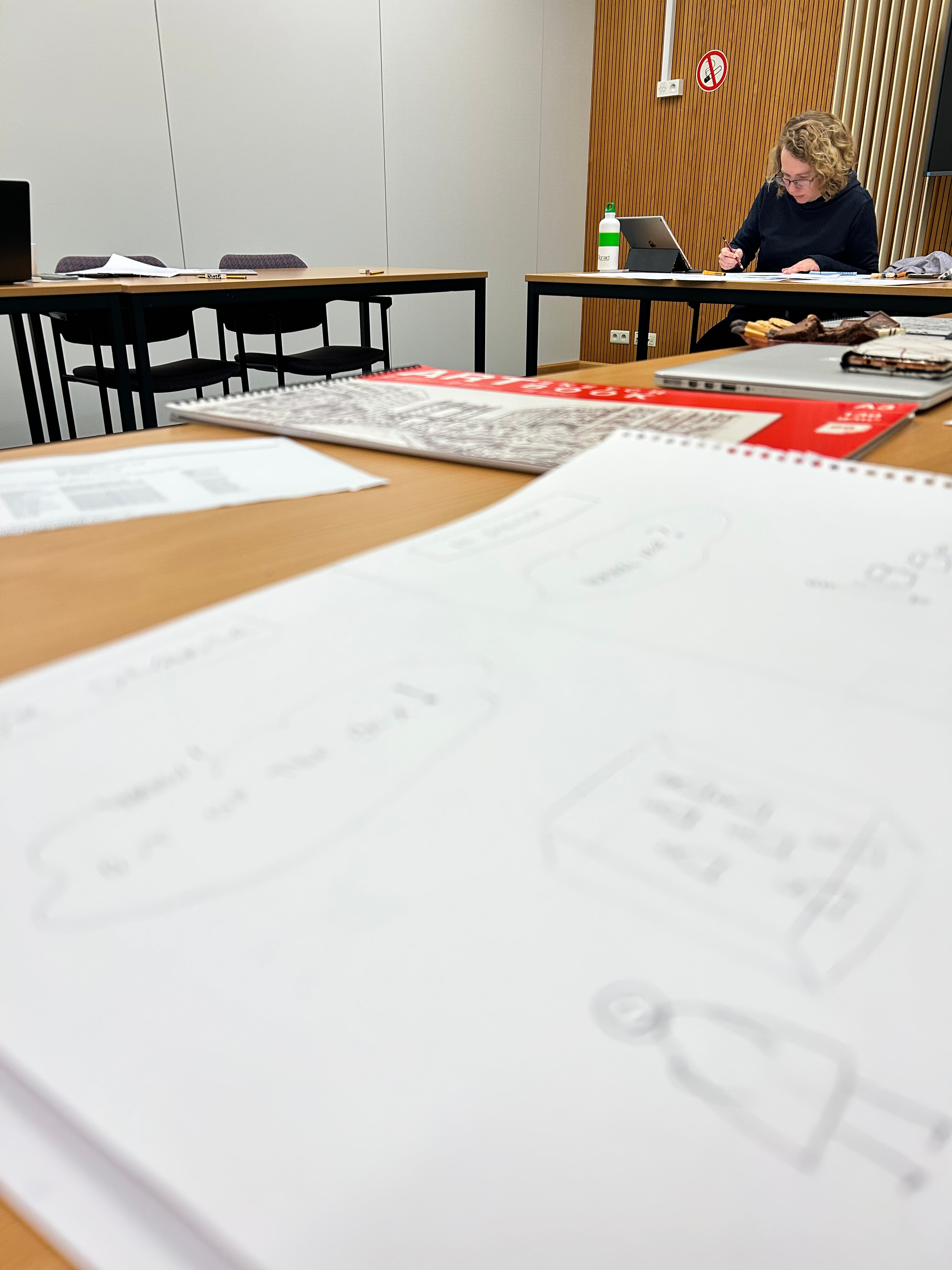 Sketchnote of Workshop sketchnoting for autistic adults at KU Leuven (Belgium) 2023